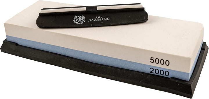 KARL HAUSMANN Schleifstein Messer - Kornung 2000/5000 - Wetzstein für Messer - Messerschärfer - Abzi