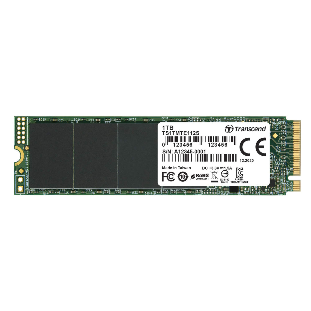 Transcend 110S 1TB Interne M.2 PCIe NVMe SSD 2280 PCIe NVMe 3.0 x4 TS1TMTE112S Classic