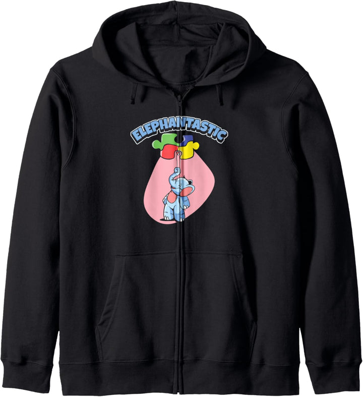 Elephantastic - Autismus-Elefant Kapuzenjacke