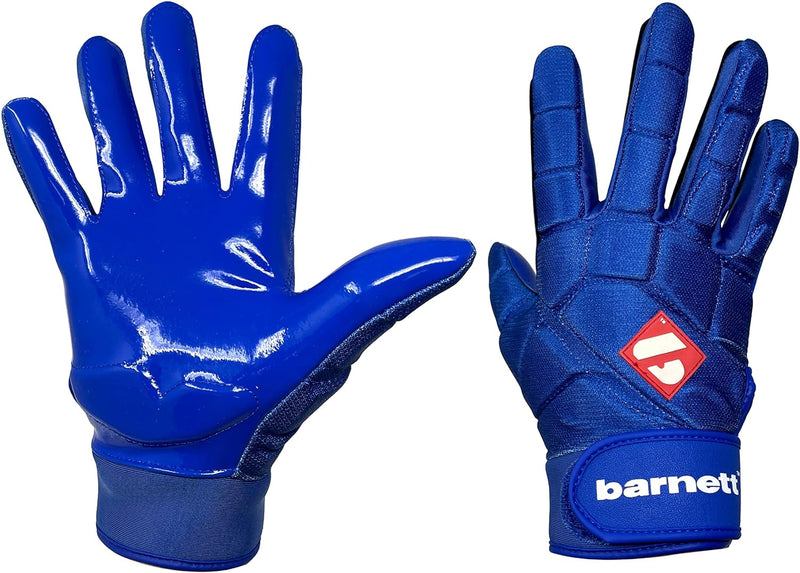 BARNETT FKG-03 Blau High Level Linebacker Fussballhandschuhe, LB, RB, TE, S