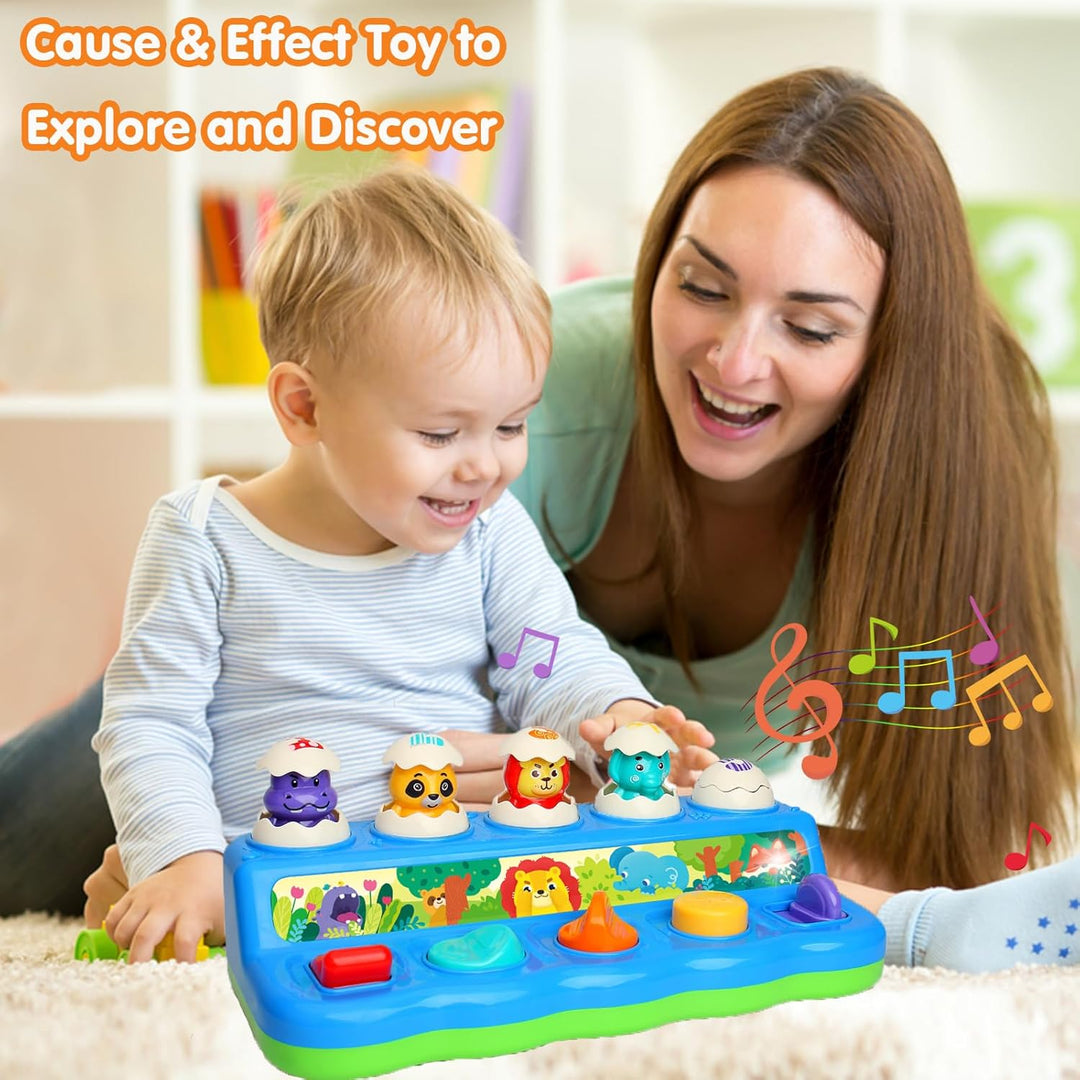 Baby Spielzeug ab 1 Jahr, Pop up Baby Montessori Spielzeug 6 7 8 9 10 12 18 Monate Mädchen Junge mit