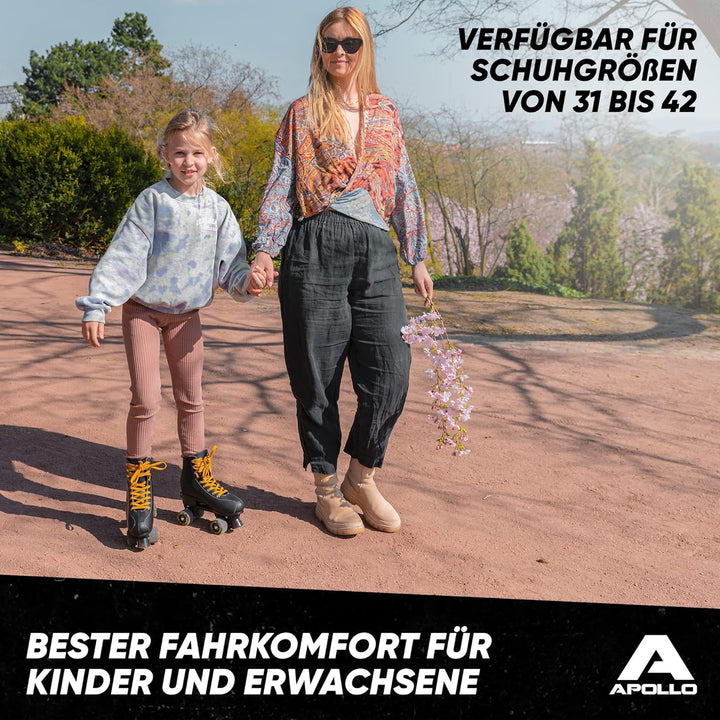 Apollo Disco Roller, Classic Roller | Rollschuhe für Kinder und Erwachsene | grössenverstellbare Qua