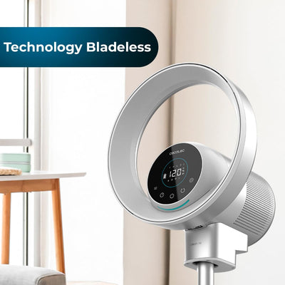 Cecotec Ventilator und Luftreiniger, TotalPure 2in1 MoonStyle. 35 W, Bladeless-Technologie, WIFI-Ste