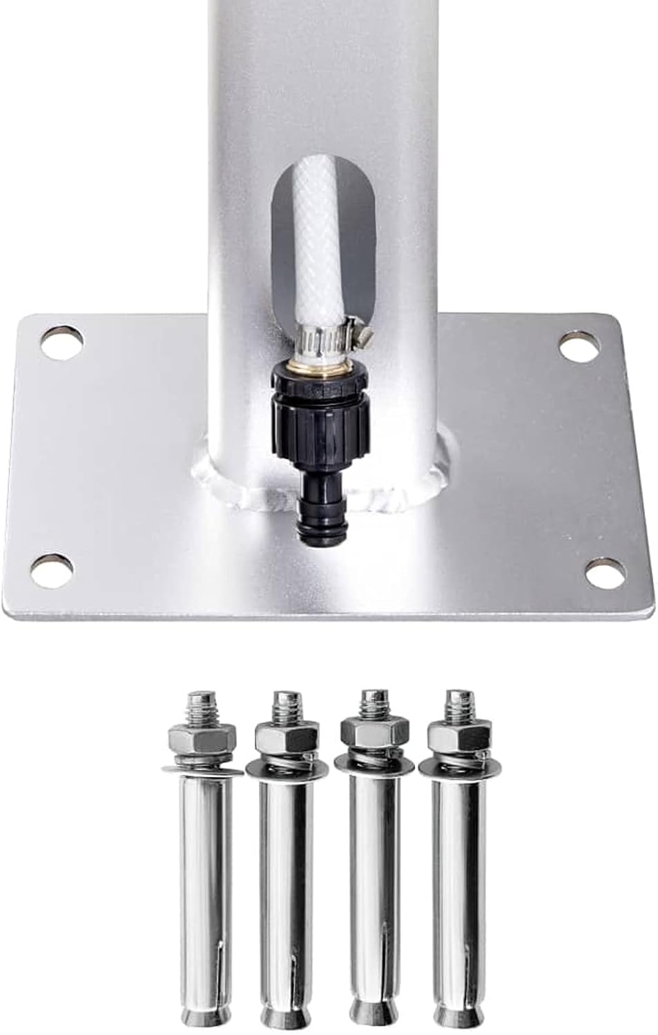 Festnight Gartendusche 215 cm Gartendusche Aussendusche Garten Edelstah Aussendusche Duschkopf Alumi