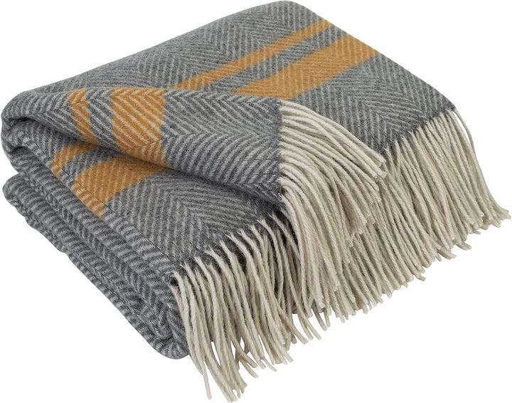 LYHome Merino Decke - Kuscheldecke Tagesdecke Sofa Wolldecke, Blanket Überwurfdecke Sofadecke Wohnde