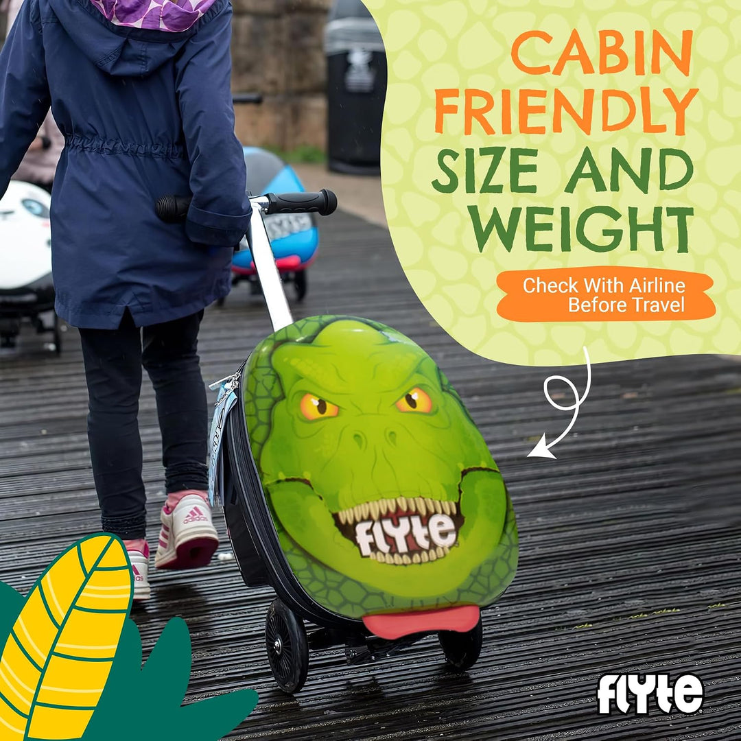 Flyte Scooter Koffer - 2-in-1, 45 cm Reisekoffer Kinder, 25 Liter Fassungsvermögen Kinderkoffer Hand
