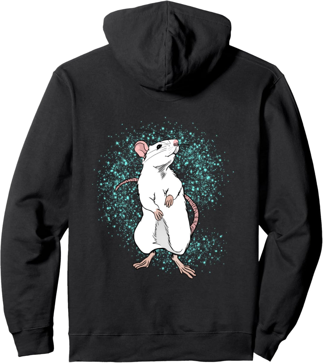 Chinesische weisse Ratte Geschenk für Haustier & Ratten-liebe Pullover Hoodie