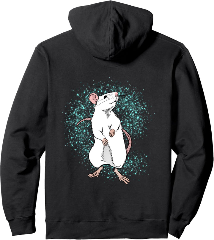 Chinesische weisse Ratte Geschenk für Haustier & Ratten-liebe Pullover Hoodie