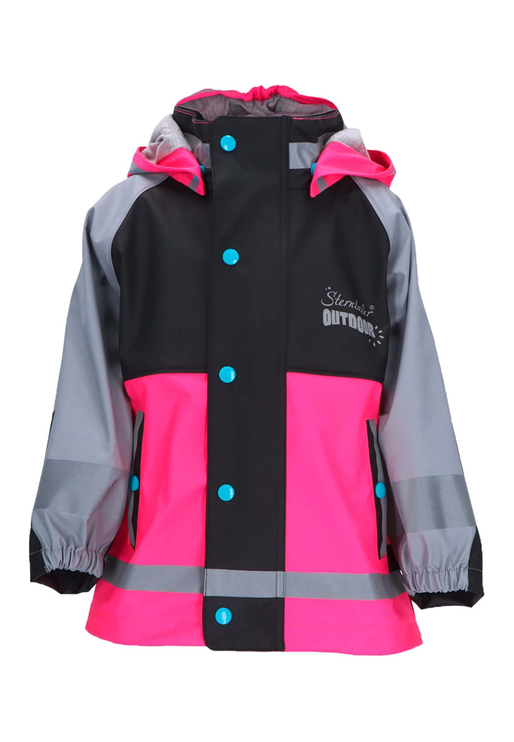 Sterntaler Unisex Kinder Blockfarben Funktions-Regenjacke 86 Rosa, 86 Rosa
