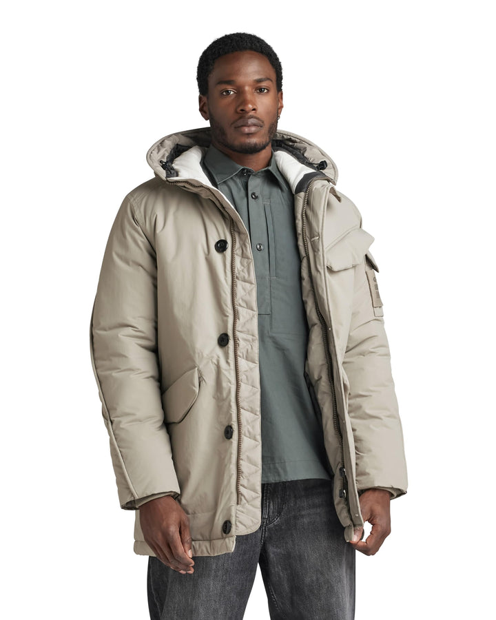 G-STAR Herren Vodan Padded Hooded Jacket XS Grau (elephant skin D22713-D419-G106), XS Grau (elephant
