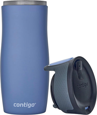 Contigo West Loop Autoseal Thermobecher, Edelstahl Isolierbecher, Kaffeebecher To Go, BPA frei, ausl