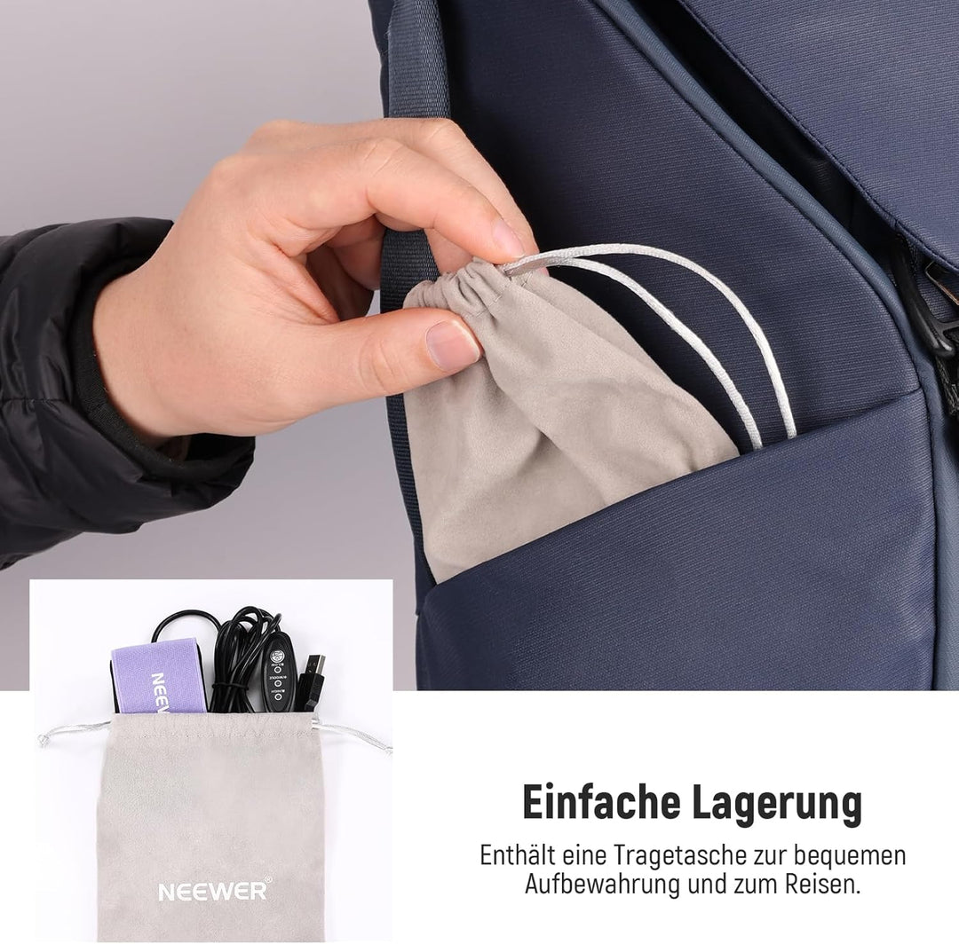 NEEWER USB 500mm Objektivwärmer mit FPC, schnelle, gleichmässige Heiztechnik für DSLR Kameraobjektiv