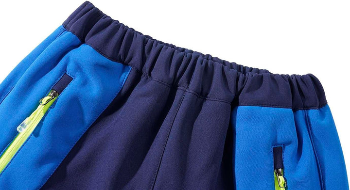 Echinodon Kinder Gefütterte Hose Softshellhose Winddicht Wasserabweisend Atmungsaktiv Warm Outdoorho