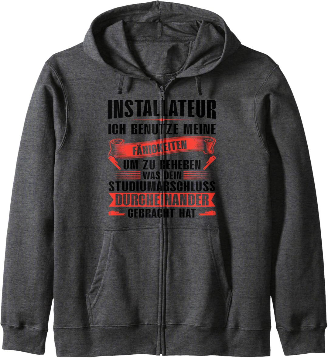 Installateur Meine Können Installateur Heizungsbauer Kapuzenjacke