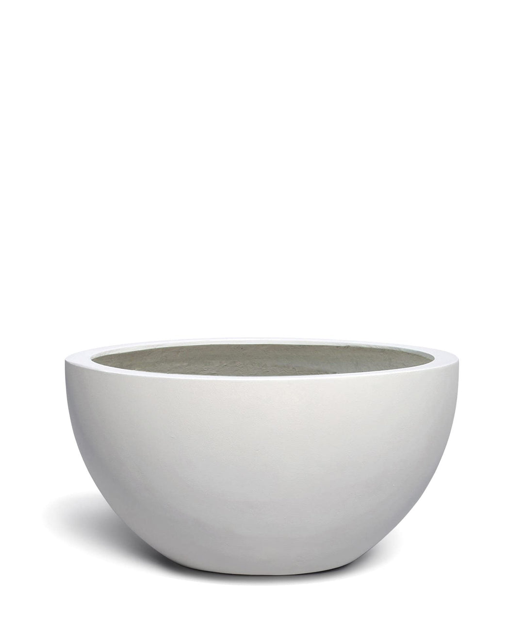 ESCHBACH® Pflanzkübel Low Egg Pot 50 Weiss Schale * 45 x 45 x 22 cm * 10 Jahre Garantie 45x45x 22, 4