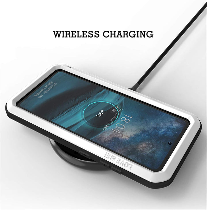 Samsung Galaxy A51 Metall hülle, Powerful Hybrid Schutz stossfest wasserdicht staubdicht Metal Case
