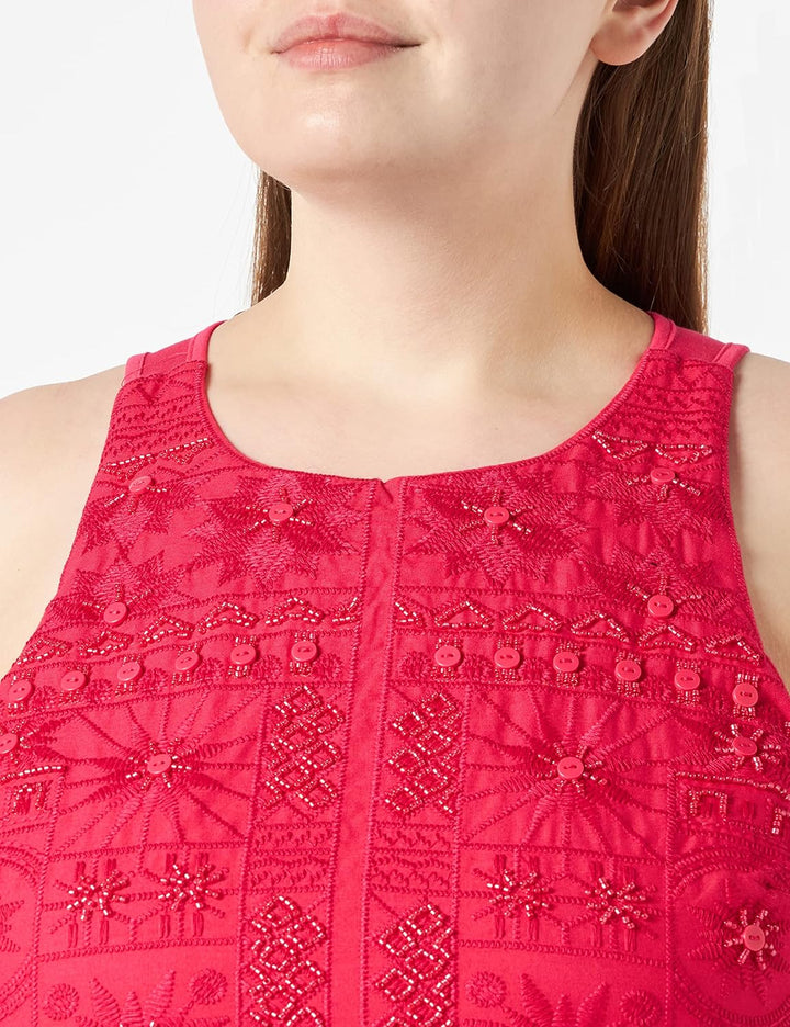 Desigual Damen Vest_mina Lässiges Kleid S Rot, S Rot