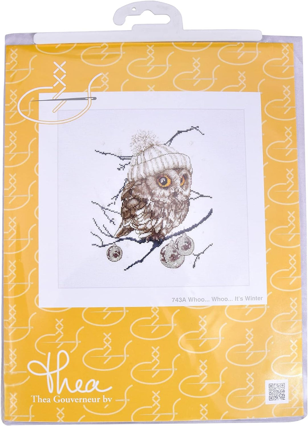 Thea Gouverneur - Kreuzstich-Set - Whoo..Who..It's Winter - Aida - 16 Count - Für Erwachsene - 743A