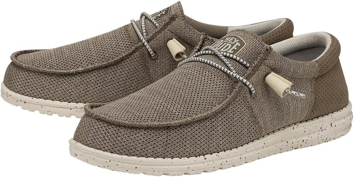 Hey Dude Herren Wally Tri Moc Toe Shoes 37 EU Beige, 37 EU Beige