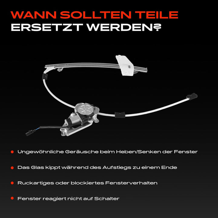Frankberg Fensterheber Mit Motor Vorne Links Kompatibel mit Cherokee KJ SUV 2.4L 2.5L 2.8L 3.7L 2002