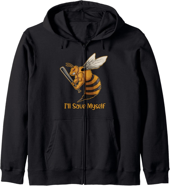 Bee Meme | I'll Save Myself Funny Save Bees Kapuzenjacke