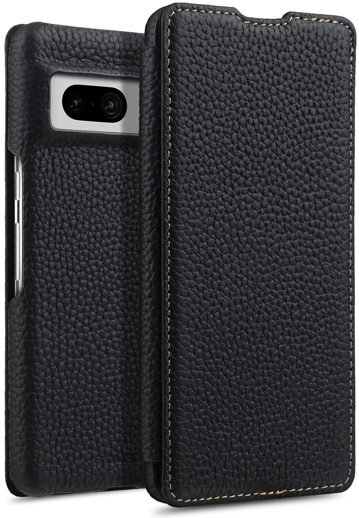 STILGUT Book Case kompatibel mit Google Pixel 7 Hülle aus Leder, Lederhülle, Klapphülle, Handyhülle