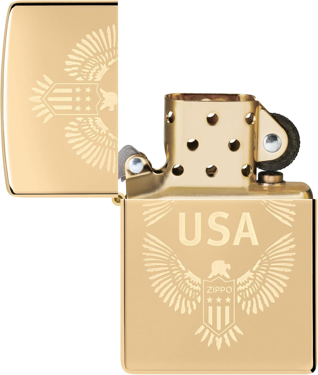 Zippo Adlerfeuerzeuge High Polish Brass, High Polish Brass