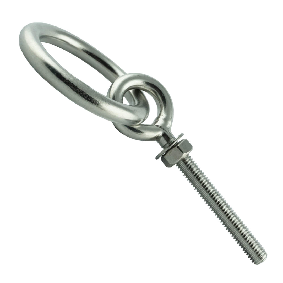 Eisenwaren2000 | M12 x 150 mm Augbolzen mit Ring (2 Stück) - Ösenschrauben - metrisches Gewinde - Ri