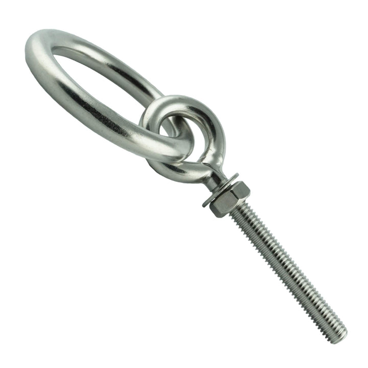 Eisenwaren2000 | M12 x 150 mm Augbolzen mit Ring (2 Stück) - Ösenschrauben - metrisches Gewinde - Ri