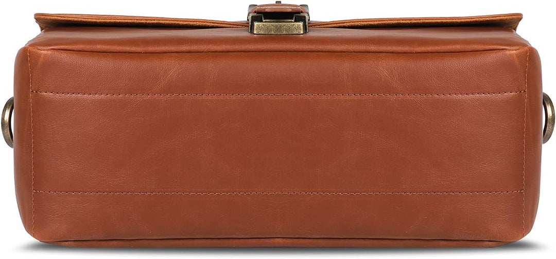 MegaGear MG1525 Kameratasche - Kuriertasche aus Leder für Spiegellose, Sofortbild - und DSLR Kameras