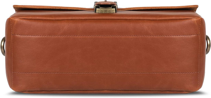 MegaGear MG1525 Kameratasche - Kuriertasche aus Leder für Spiegellose, Sofortbild - und DSLR Kameras