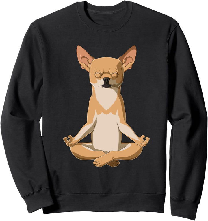 Yoga Hund Chihuahua Sweatshirt