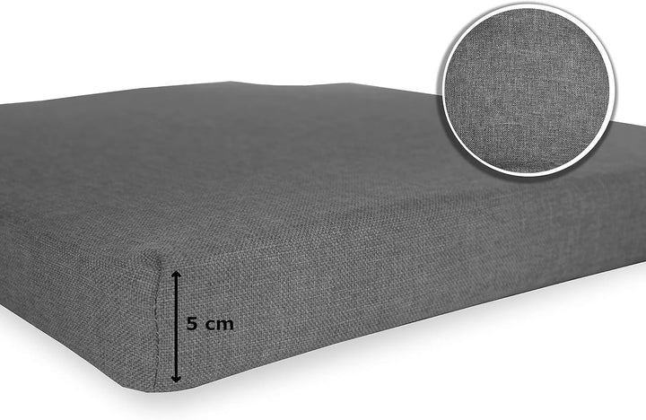 sunnypillow 4er Set Stuhlkissen mit Klettverschluss Polsterauflage Auflage für Stühle - Indoor/Outdo