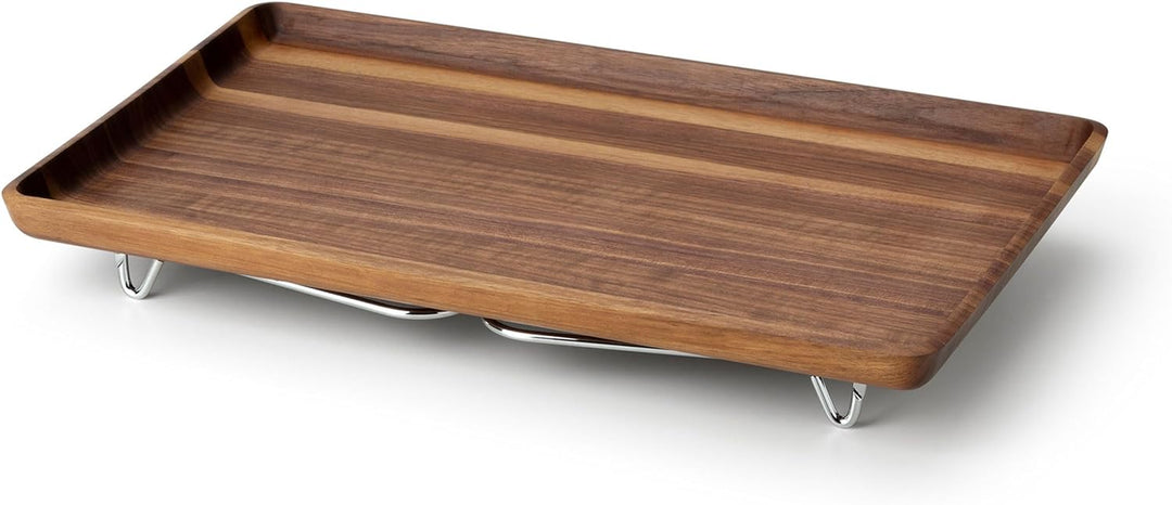 Continenta Bett-Tablett, Betttablett, Serviertablett, Frühstückstablett, Betttisch, Walnussholz, 53