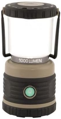 Robens Lighthouse, aufladbar Camping Laterne, Schwarz/Grün, 9.5 x 18.5 cm