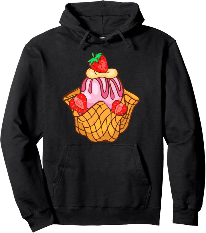 Eis Eisbecher Softeis Eiskrem Eiscreme Speiseeis Eisspeisen Pullover Hoodie