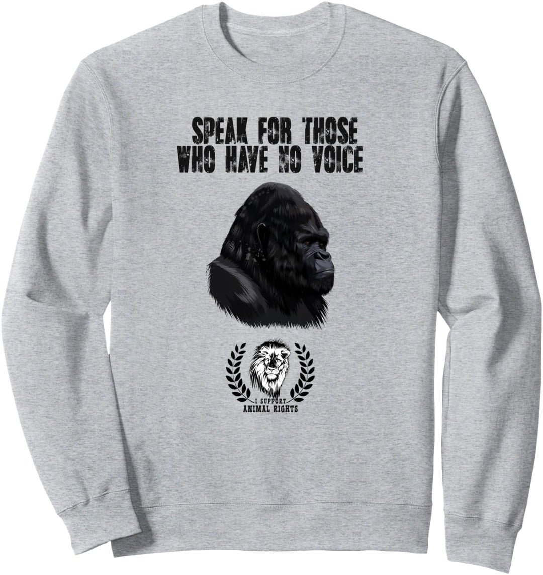 Gorilla, Tierschutz, I Support Animal-Rights Sweatshirt