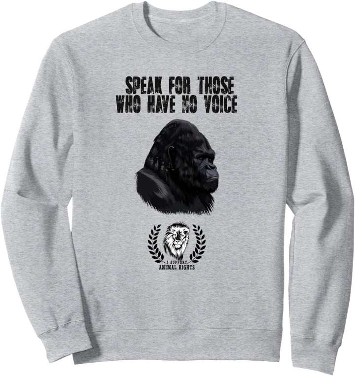 Gorilla, Tierschutz, I Support Animal-Rights Sweatshirt