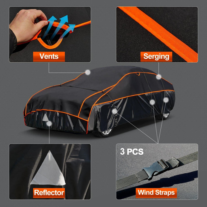 kayme Hagelschutzplane Auto Autoabdeckung Wasserdicht Atmungsaktiv. PKW Hagelschutzgarage, Abdeckpla