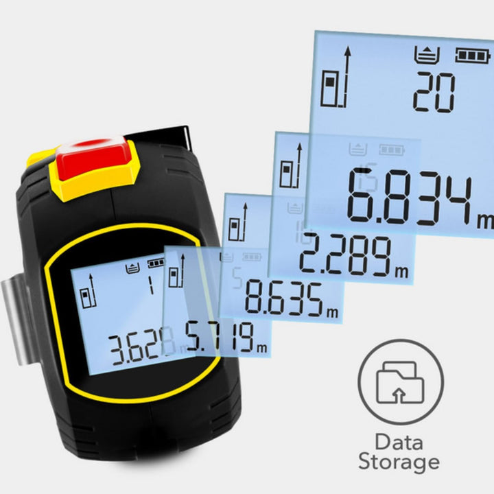 TROTEC Laser Messgerät Entfernung BD8M – Digitales Entfernungsmesser – Reichweite bis 40 m, inkl. Kr