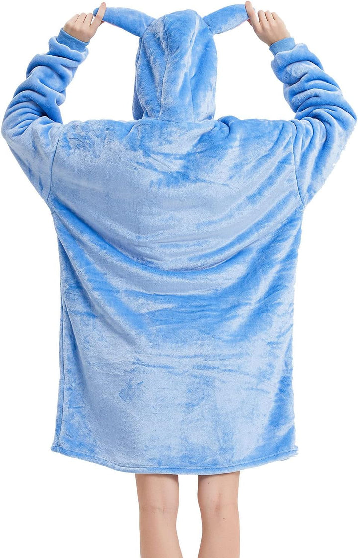 Unisex Kapuzenpullover, Panda, grosser Pullover, Bademantel, Tiermotiv, Mikrofaser, Flanell, Panda,