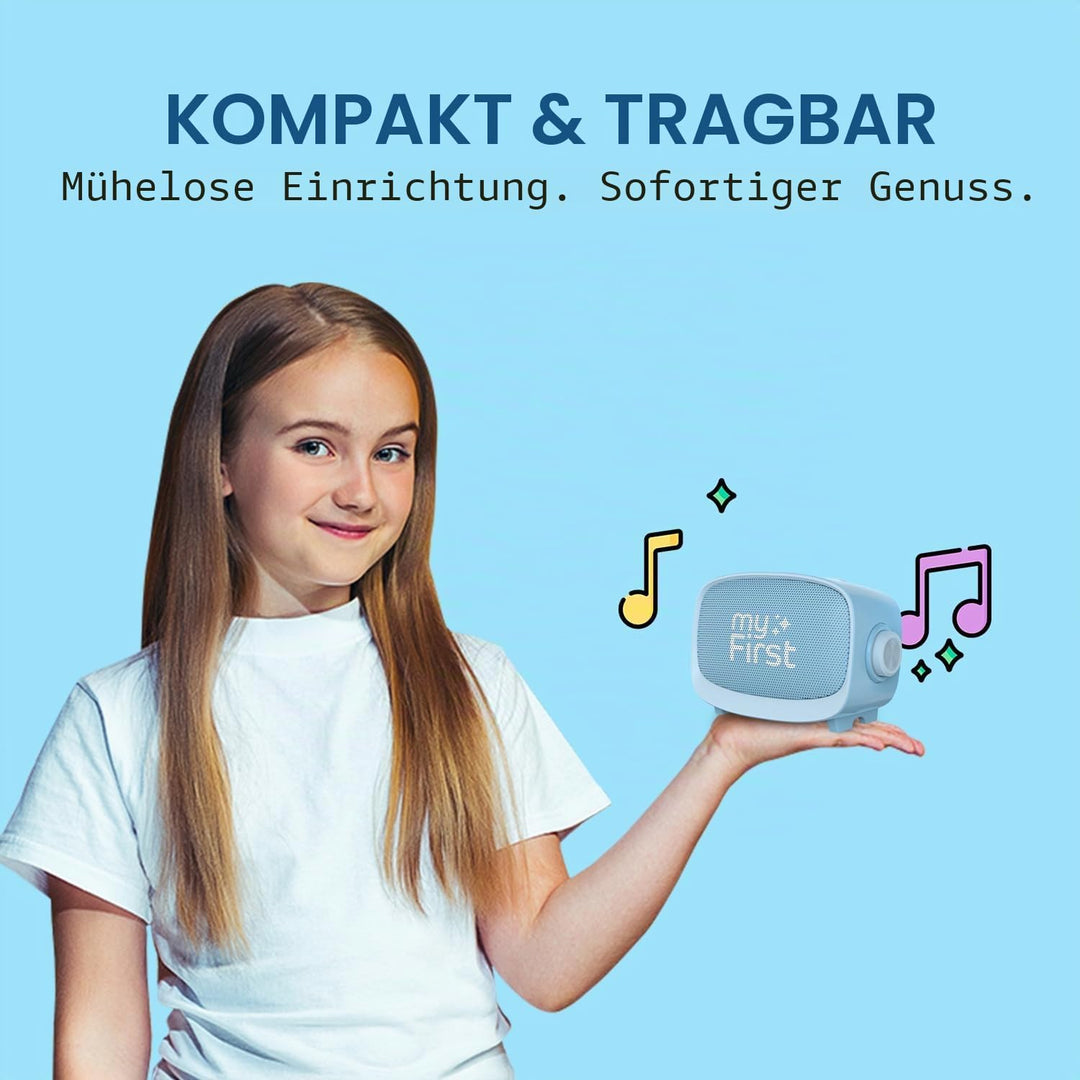 myFirst Voice 2 Karaoke für Kinder – Tragbare kabellose Karaoke-Maschine mit Bluetooth, Echo-Verstär