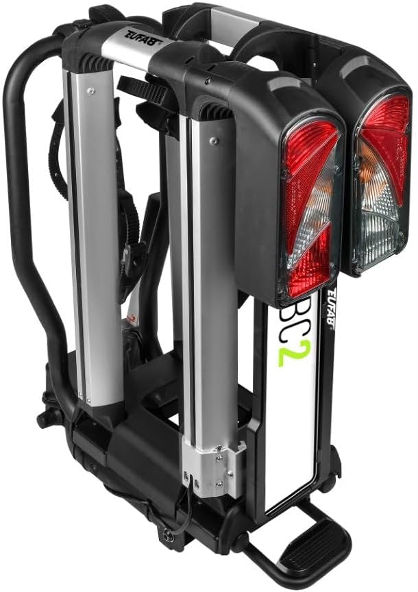 EUFAB 11600 Fahrradträger ProBC2, Heckträger für 2 Fahrräder/E-Bikes, 60 kg Nutzlast, vormontiert, a