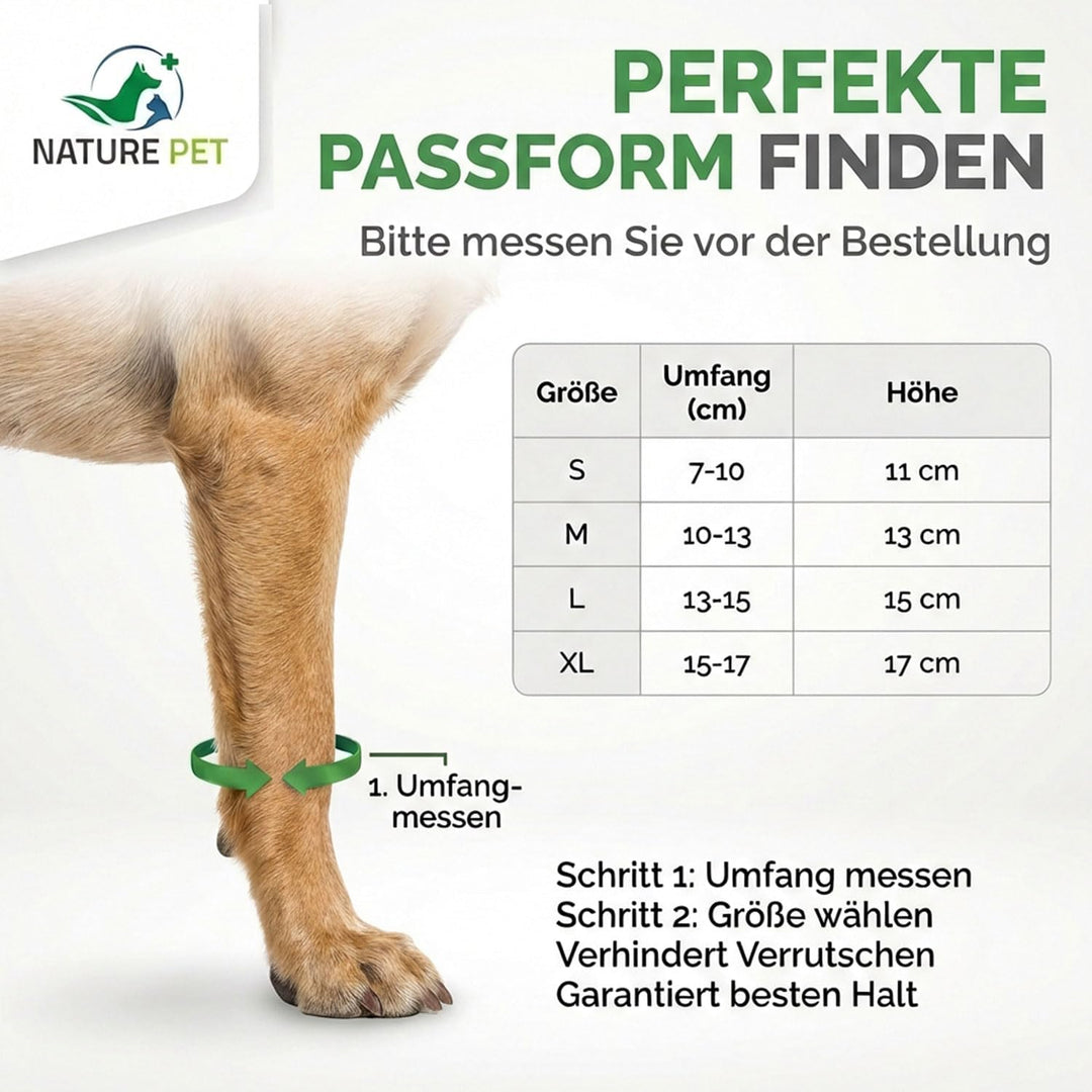 Nature Pet CarpoLock Premium Karpalgelenk Bandage Groesse M, M
