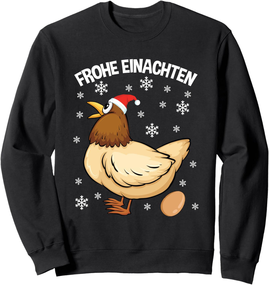 Frohe Einachten Huhn Weihnachten Hühner Landwirt Sweatshirt