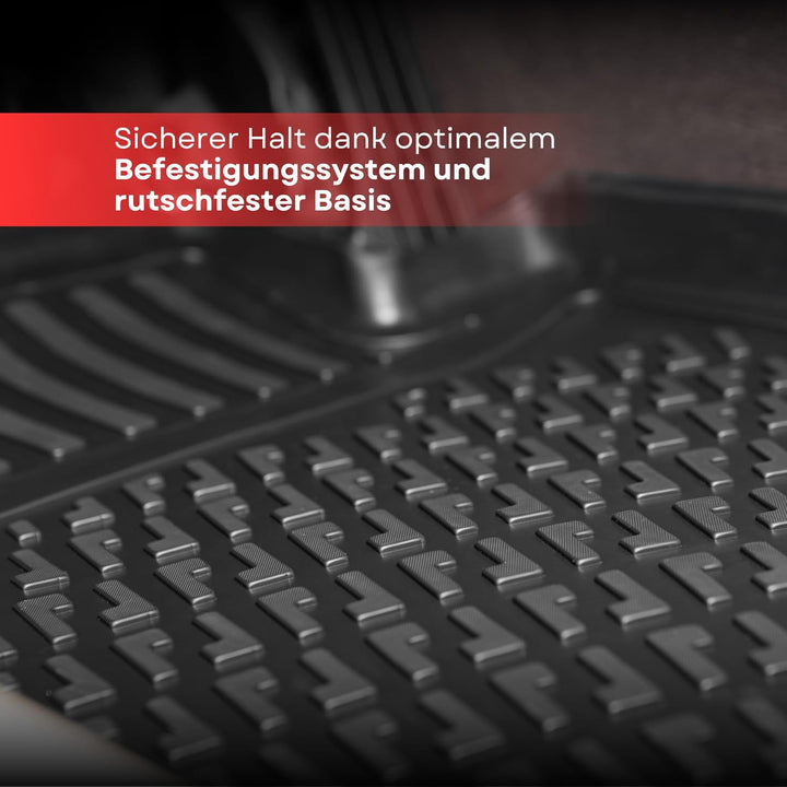 fussmattenprofi.com 3D Gummimatten Set für Ford Focus 4 Baujahr 2018-2023 | Hoher Rand Allwetter Ger