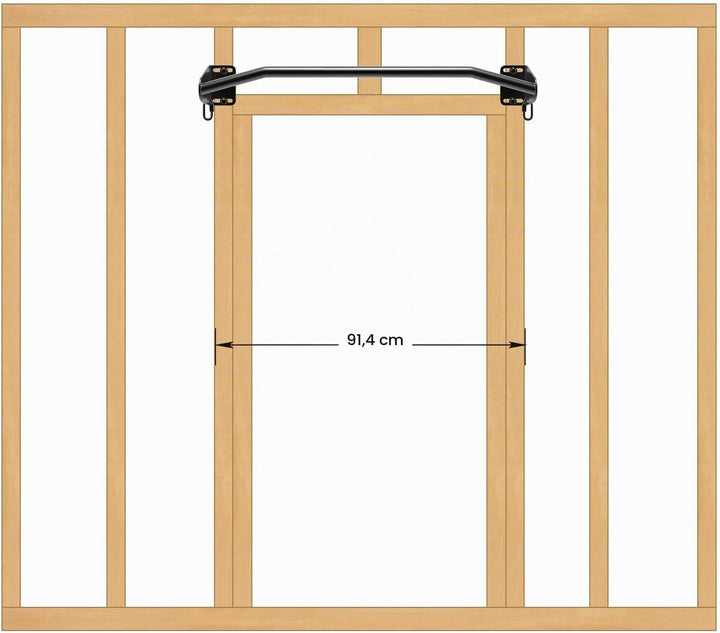 SELEWARE Klimmzugstange Türrahmen Klimzugststange Wand - Pull Up Bar Wandmontage Latzugstangen Home