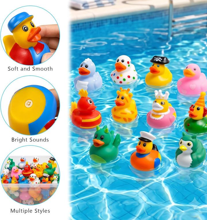 25 Stück Gummi Badeenten,Quietschente, Gummiente (25Pcs), 25pcs