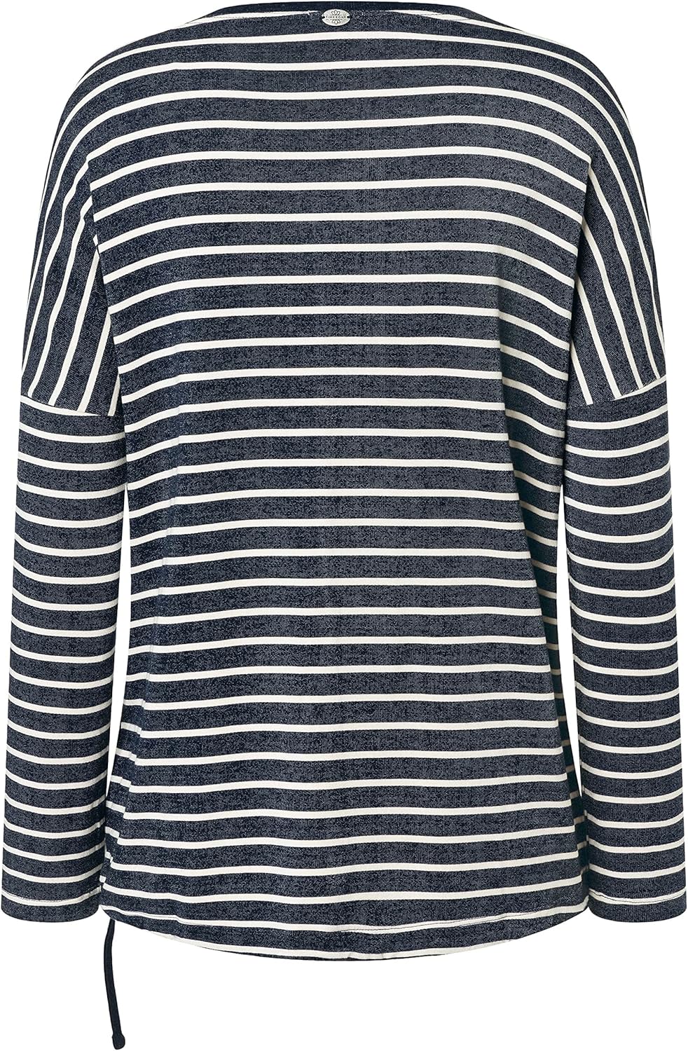 Timezone Damen Striped Sporty Longleeve T-Shirt S Blue Grey Stripe, S Blue Grey Stripe