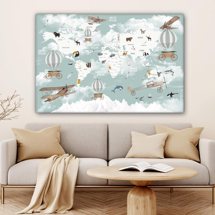 MuchoWow© Leinwandbild Gross 120x80 cm XXL Dekoration Wohnzimmer Bilder Pictures Wall Decoration Liv